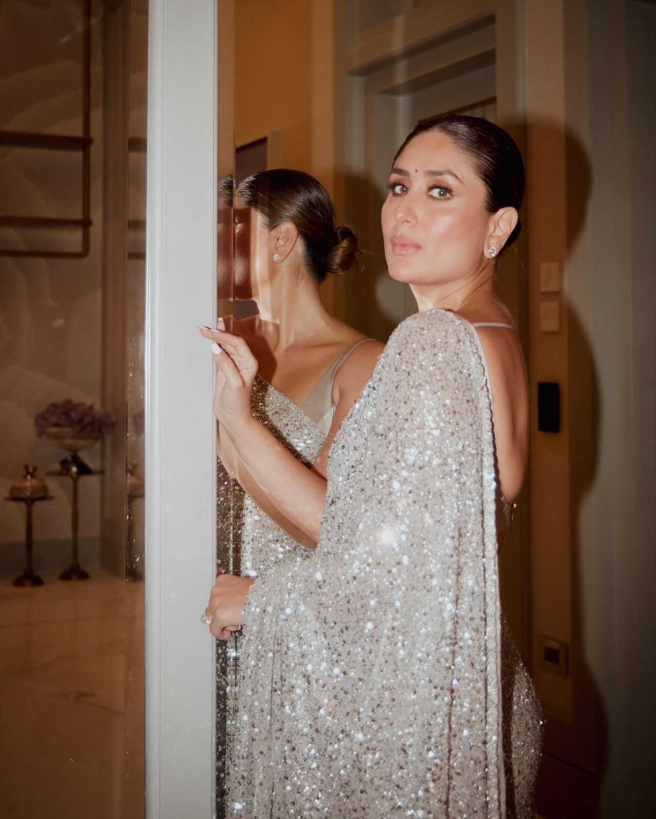 Kareena Kapoor Inspired Georgette Saree with sequin work