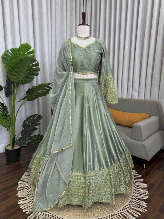 Japan Sartin Designer Lehenga