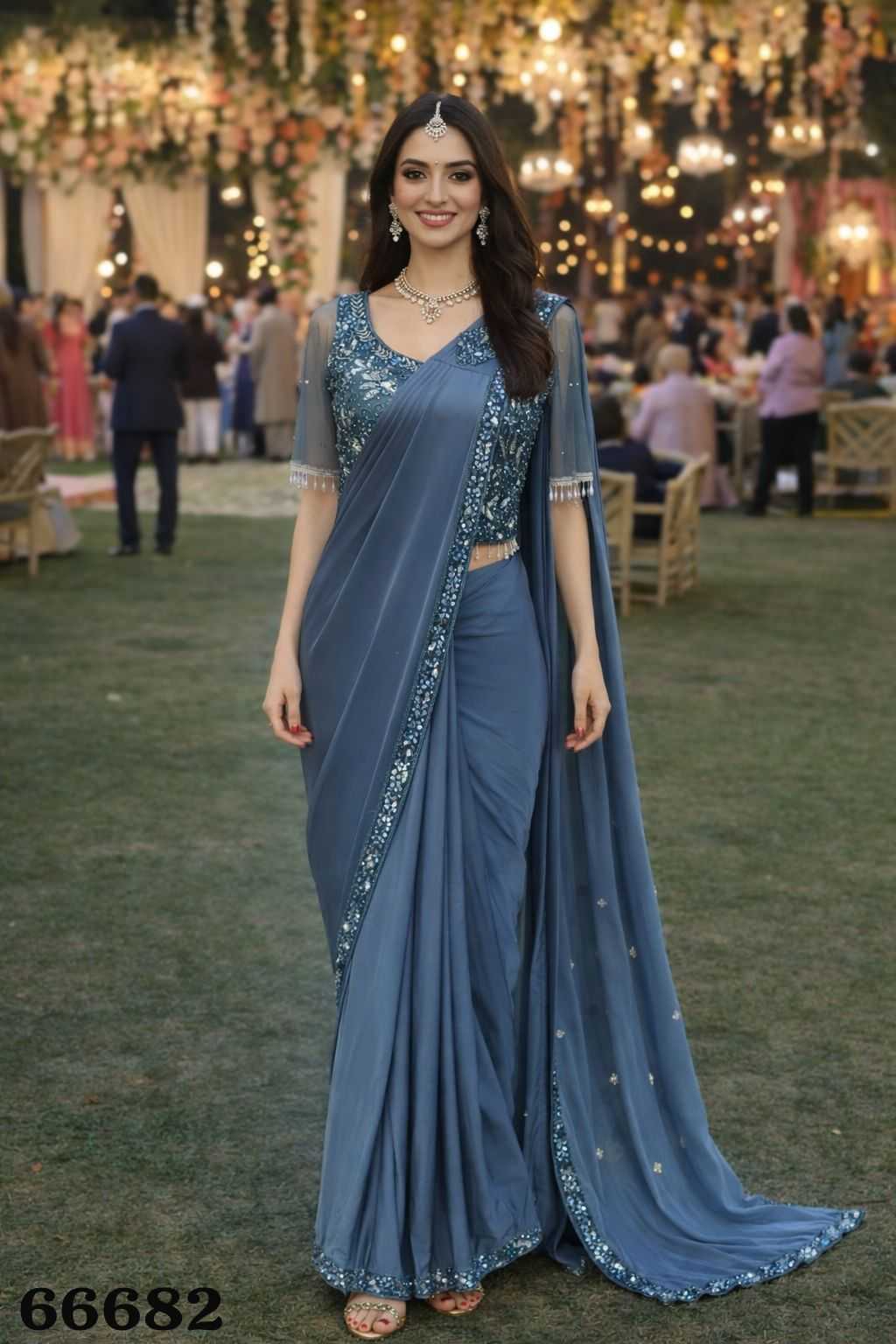 Lycra Ready To Wear Saree