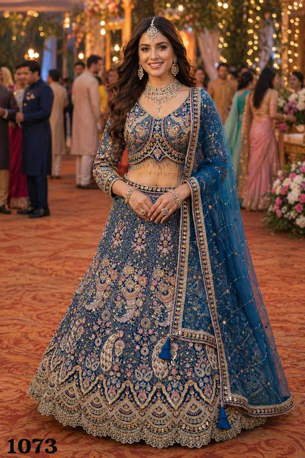 Net Designer Lehenga