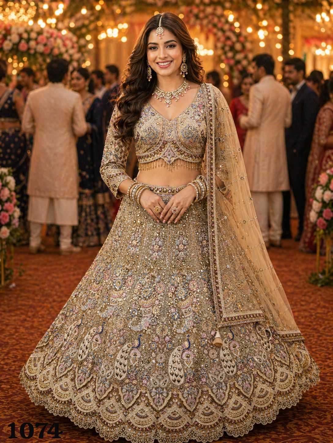 Net Bridal Lehenga