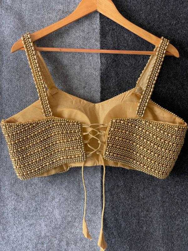 Pure Silk Spaghetti Party wear designer  Readymade Blouse